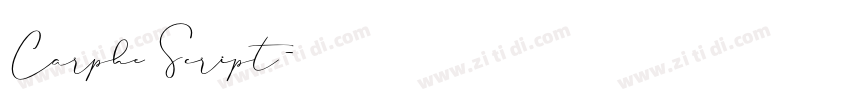 Carphe Script字体转换 Carphe Script字体转换